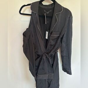 Alexander Wang striped cut out wrap dress